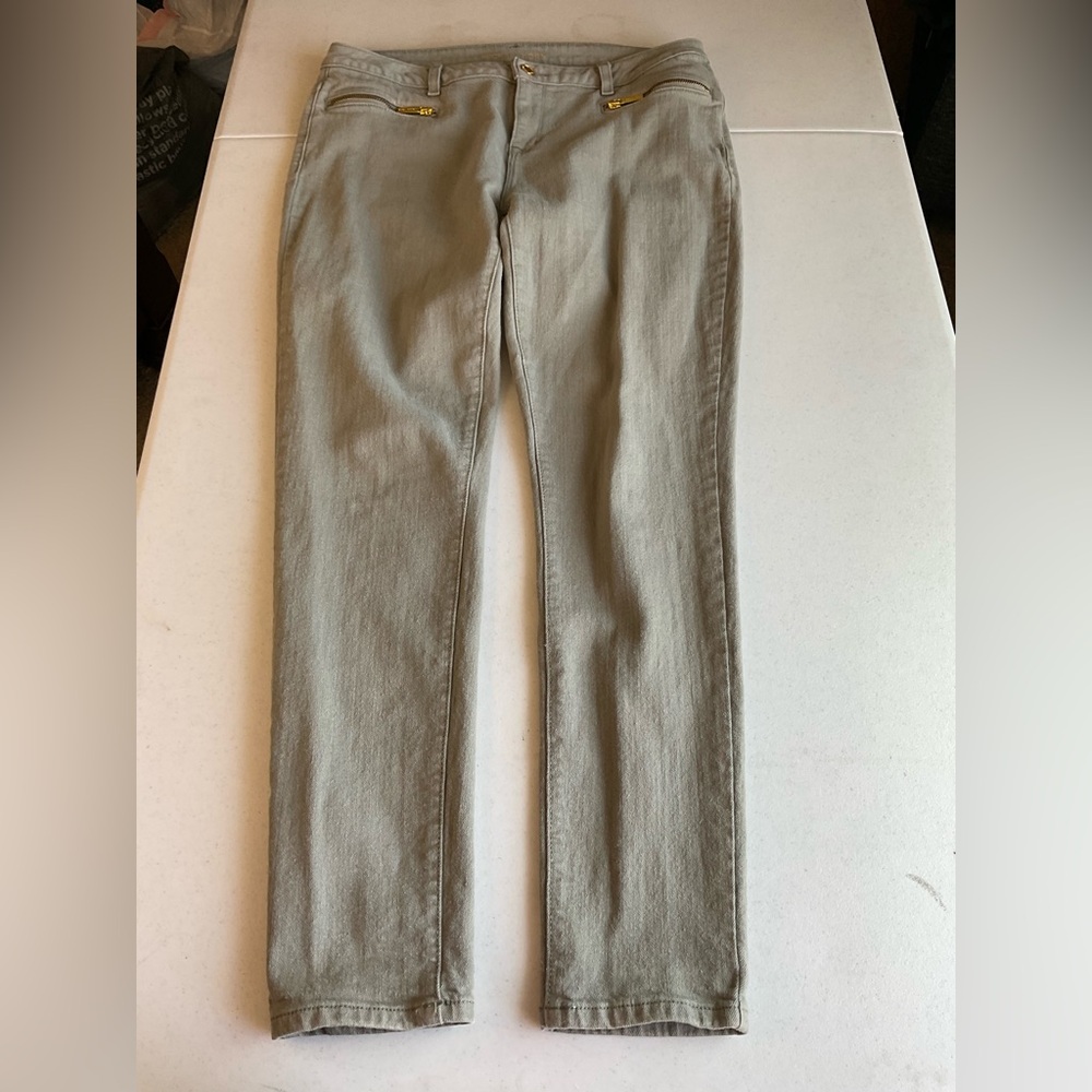 Michael Kors Skinny Jeans in Light Olive